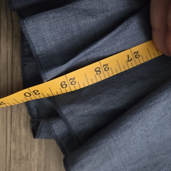 Eileen fisher 100% silk navy blue tunic top or dress sequins - Picture 7 of 8